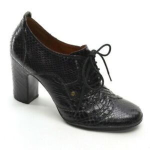 Frye Snake Adrienne Oxfords Black
